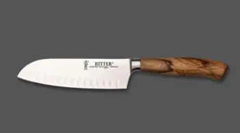 Santokumesser mit Kulle 16cm Olive