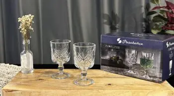 Pasabahce Timeless 6 er Shot-Mokkaglas mit Fuß 60 ml