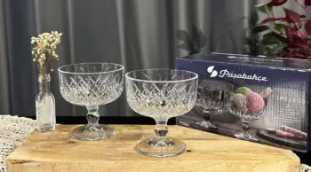 Pasabahce Timeless 2 er Dessertglas mit Fuß Kurz