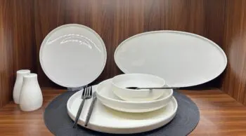 Lunel Fine White Geschirrset 27 tlg. für 6 Personen