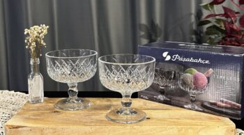 Pasabahce Timeless 2 er Dessertglas mit Fuß Kurz
